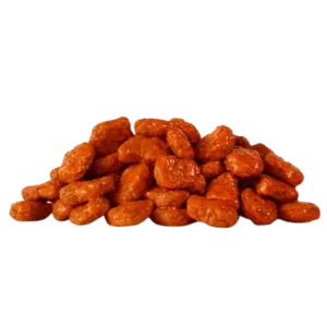 Wendy's honey bbq nuggets party pack pile of chicken nuggets coated in bold tangy sauce