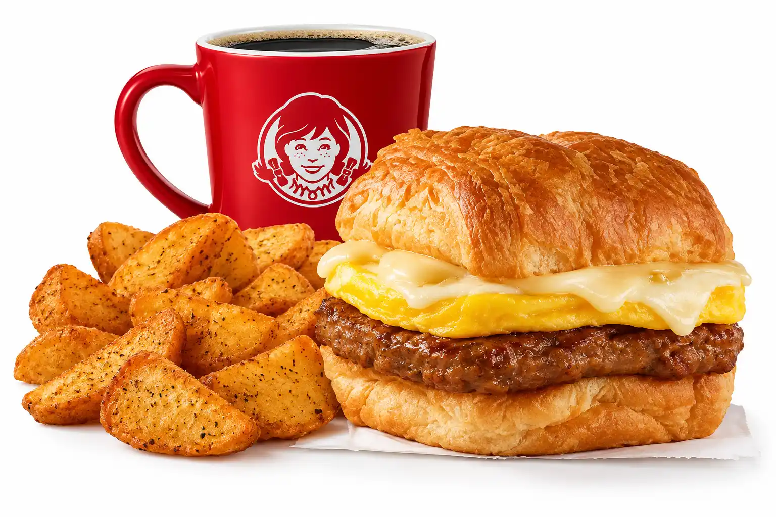 Sausage Egg Swiss Croissant Combo